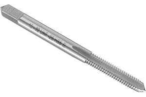 uxcell Hand Plug Tap #10-32 UNF 2B Left Hand Thread Plug Style Taps Straight Flute Screw Tapping Threading Tool High Speed St