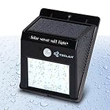 Solar Motion Sensor Light, Teclan 12 LED Waterproof Powered Security Light for Outdoor,Garden, Patio, Deck, Yard, Fence, Driveway, Home