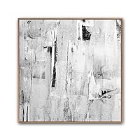 Framed Canvas Wall Art Abstract Circle Canvas Prints Home Artwork Decoration for Living Room,Bedroom - 16x16 inches