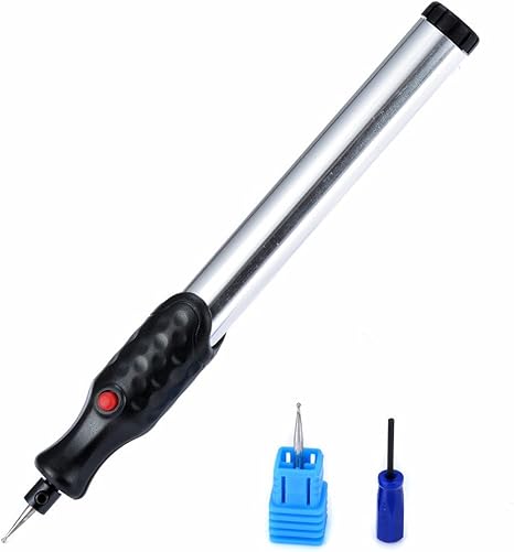 Caneta Para Gravação Em Metal Madeira Plástico Pedra Caneta Gravadora De Metal Com Ferramenta De Escultura De Escrupulo De Carboneto Para Gravacao De Joias E Pedras De Madeira De Plastico De Couro Faca Voce Mesmo Amazon Com Br