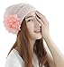 Qunson Womens Bling Flower Chemo Beanie Hat Cap for Cancer Patients