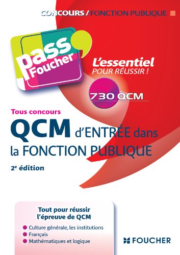 QCM d'entrée dans la fonction publique