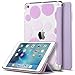 iPad Mini 3 Case,iPad Mini 2 Case,iPad Mini Case,ULAK Slim Bumper Smart Case Stand for Apple iPad Mini 1/2/3 Colorful Clear Back Cover Lightweight with Auto Sleep/Wake Function, Lavender