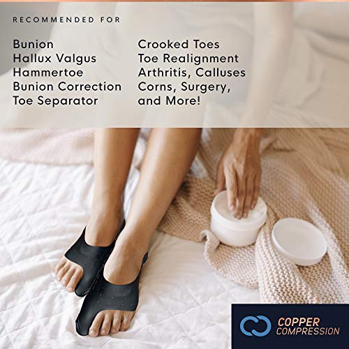Copper Compression Bunion Corrector With Strap. 1 Pair of Bunion