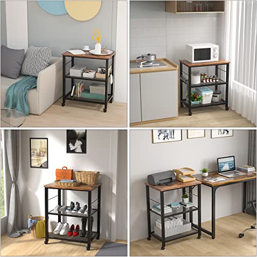 Topfurny Kitchen Baker's Rack, Microwave Cart, 3 Tier Utility Kitchen