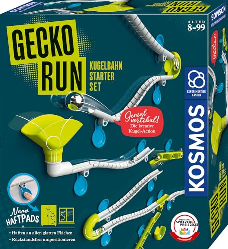 Kosmos Gecko Run Starter Set, Expandable Marble Run for Children