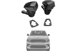 AMFRNE 68269108AA Durango Premium Wiper Washer Nozzles Fit for 2011-2023 Dodge Durango WD Windshield Washer Fluid Jet Nozzle | Easy to Install | 2 Pack, Ref 5182367AA, Replace for Dodge Durango Accessories