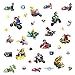 Roommates 771Scs Nintendo Mario Kart Peel And Stick Wall Decals, 34 Count