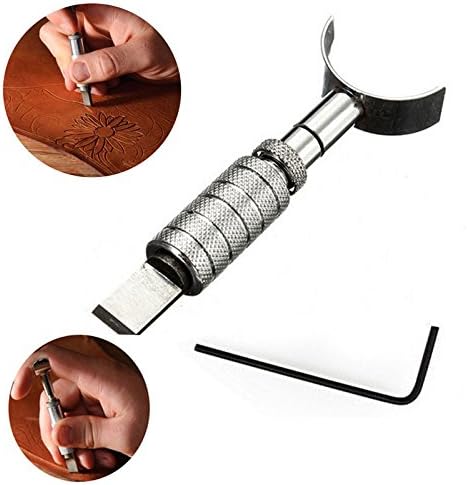 Amazon Mollytek 皮革工艺用 レザーカッター 雕花用刻印 回転彫刻ナイフ 調整可能なレザーカッティングナイフ革工芸道具 ホビー用工具 通販