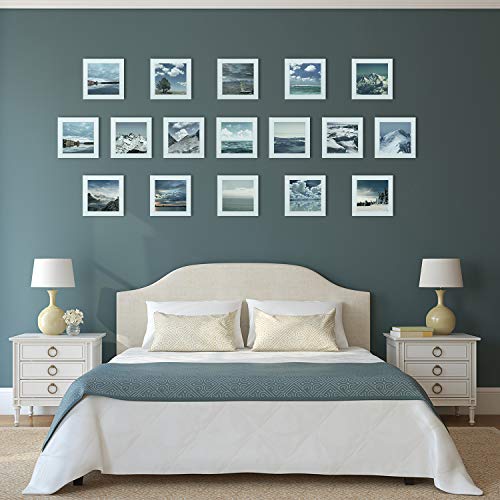 upsimples 5x5 Picture Frame with Real Glass,Bulk Photo Frames for Wall