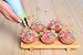 Baking supplies set 25 pcs - Russian piping tips newest patterns - big size 9 flower icing tips and 3 Malaysia pastry nozzles with accessories included in Cake decorating set