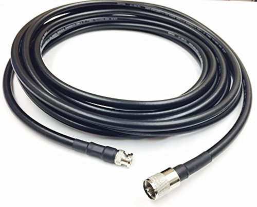 Custom Cable Connection 3 Foot UHF PL259 Male to BNC Male LMR400 Times Microwave 50 Ohm Coax Low Loss Antenna Cable for Ham Radio, WLAN, CB Radio and WiFi Antenna Feeders