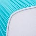 SheetWorld Fitted 100% Cotton Jersey Pack N Play Sheet Fits Graco Square Play Yard 36 x 36, Solid Aqua, Made in USA