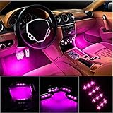 EJ's SUPERCAR Car Interior Atmosphere Neon Lights Strip for Car-Car styling Interior Dash Floor Foot Decoration Light Lamp Cigarette LED,Waterproof(Pink) EJ's SUPERCAR Car Interior Atmosphere Neon Lights Strip for Car-Car styling Interior Dash Floor Foot Decoration Light Lamp Cigarette LED,Waterproof(Pink)
