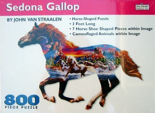 Sedona Gallop 800pc. Horse Shaped Puzzle