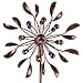 ZENY Solar Wind Spinner Multi-Color LED Lighting by Solar Powered Glass Ball with Kinetic Wind Aculptures Dual Direction Decorative Lawn Ornament Wind Mill