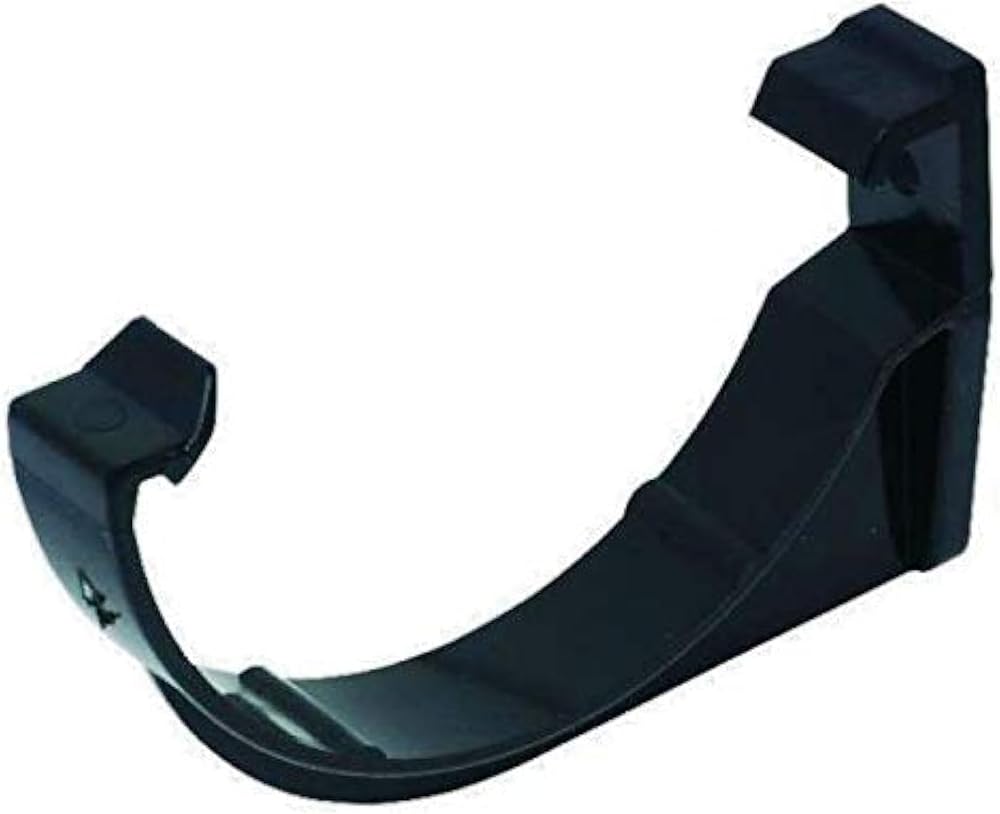 FloPlast 112mm Half Round Fascia Gutter Bracket Black Pack of 5