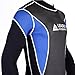 Leader Accessories 2.5mm Black/Blue Men's Fullsuit Jumpsuit Wetsuit