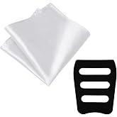 LJBFNN Pocket Squares for Men, 11.81'' Mens Womens Handkerchiefs with Pocket Square Holder for Suits Wedding Party Business