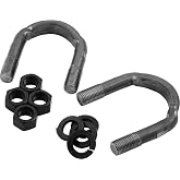 Allstar Performance Universal Joint U-Bolt, Nuts/Washers Included, Steel, Natural, 1350 Series Yoke, Kit