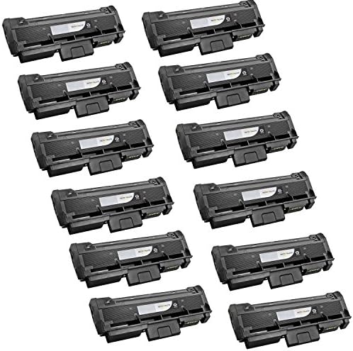 12-Pack Compatible MLT-D116L High Yield Toner For Samsung 116L SL-M2625D, SL-M2825DW, SL-M2875FD, SL-M2875FW