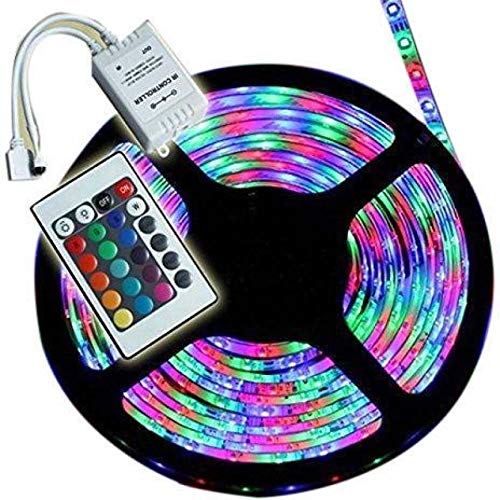 MLD RGB Remote Control Plastic LED Strip Light Colour Changing for Diwali and Christmas Lighting (Multicolour)