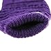 Fakeface Knitted Wool Touch Screen Texting Gloves for All Touchscreen Electronic Devices for Women/Ladies/Girls; Great Gift for Christmas/Birthday/New Year (Purple)