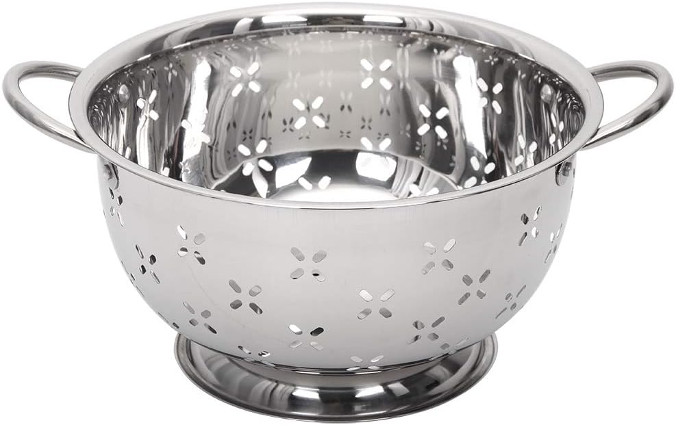 Lindy's 5 Qt Home Stainless Steel Colander with Handles for
