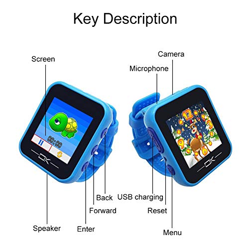 Kid's Electronic Game Watch with Pet Game, Children's Smartwatch with Health Assistant, Camera, Pedometer, Alarm Clock, 1.5 Inch Color Screen, 6 Years Old + - Thumbnail 4