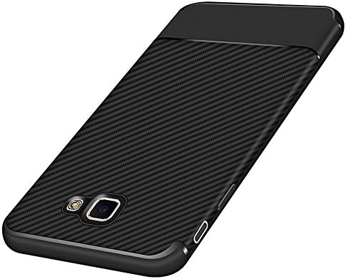 Galaxy J7 V Case,Galaxy J7 Prime Case,Halo/J7 Perx/Sky Pro Carbon Fiber Pattern Soft TPU Cover Shockproof Dustproof and Anti-Scratch Anti-Slip Phone Case for Samsung Galaxy J7 V/Prime/Perx (black)