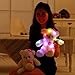 WEWILL LED Teddy Bear Stuffed Animals Light up Soft Plush Toys with Colorful Flash LED Lights , Stuffed Animal Toy Gifts for Mother's Day 15-Inch (Pink)