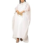 TIDOIRSA African Dresses for Women Elegant, African Clothes Embroideried Plus Size Party Wedding Dresses