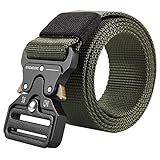 Men's Tactical Belt Heavy Duty Webbing Belt