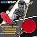 Professional Table Tennis Racket with Case, ITTF Approved Pingpong Racket Paddle with 9-Ply Wood and 8 Layers Carbon Blade