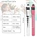 Pen Light, Phileex Nurse Pen Light Medical Penlight with Pupil Gauge for Nurses Nursing Students Doctors White and Pink with Batteries