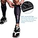 Compression Calf Sleeve Helps Shin Splints - Calve Sleeves, Footless Leg Compression Socks for Men Women Pain Relief, Running, Soccer by ASOONYUM Built-in Silicone Anti-slip 1 Pair