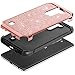 BENTOBEN Case for LG K7 LG Treasure LTE/LG K8 2016, Phone Case for LG Tribute 5 / LG Escape 3 / LG Phoenix 2 / LG K373 / Luxury Glitter Bling Hybrid Chrome Shockproof Protective Case, Rose Gold