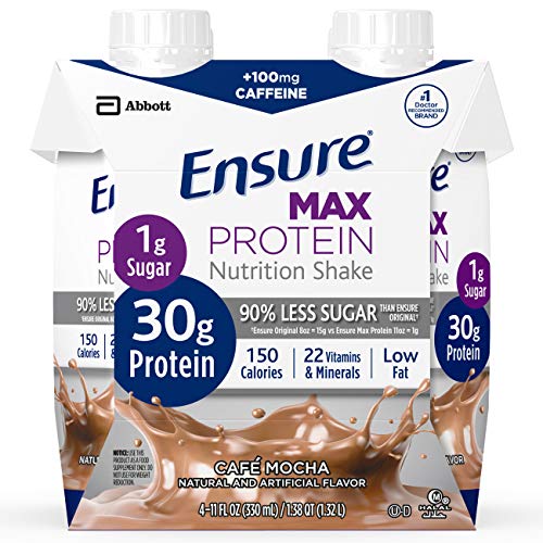 Ensure Max Protein Nutrition Shake Cafe Mocha 4 Little Cartons Pack Of 2 Pricepulse