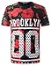 URBANCREWS Mens Hipster Hip Hop Brooklyn Red Roses Crewneck T-Shirt BLK, XL