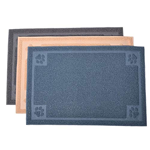 Darkyazi Pet Feeding Mat Large for Dogs and Cats,24"×16" Flexible and Easy to Clean Feeding Mat,Best for Non Slip Waterproof Feeding Mat. (Grey)