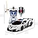 Best Choice Products 1/12 Scale RC Police Luxury Sport Remote Control Car w/ Steering Wheel Remote (White)