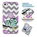 Touch 5,iPod Touch5, Case, iPod touch 5 Case Chevron Sleepy Owls, MagicSky High Impact Armor Case Cover Protective Case for Apple iPod Touch 5 5th Generation - 1 Pack(Purple)