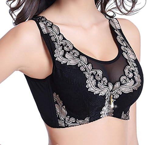 Natural Fibers AYZ Women's Lace Push Up Bra Brassiere (Underwire Plus Size 34-42 B-C)
