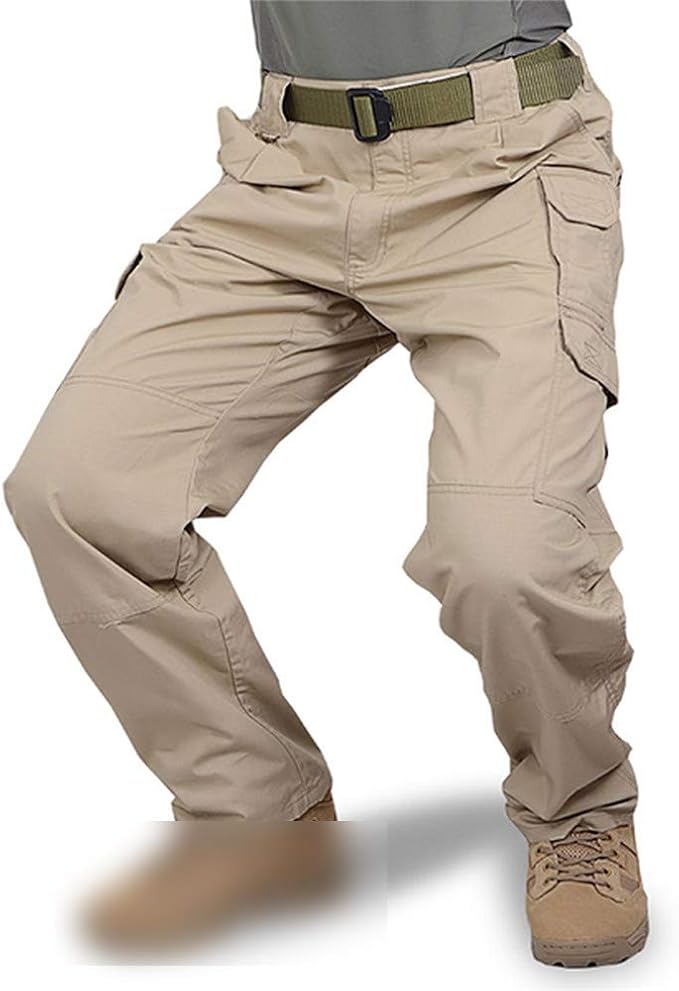 NCJUNKZ Men Tactical Pants Army Military Casual Solid Multi Pockets