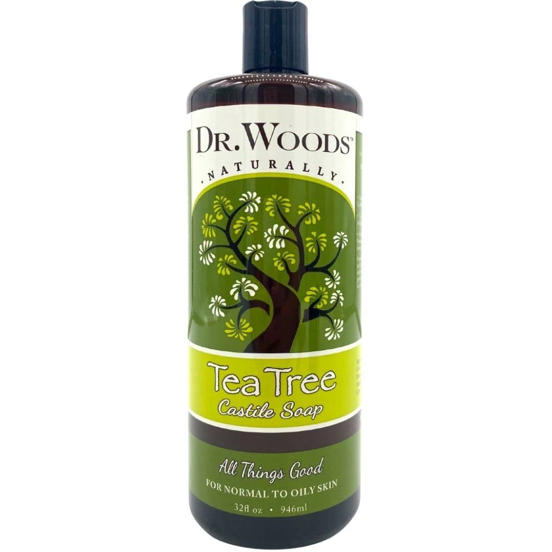 Dr. Woods Pure Cleansing Tea Tree Liquid Castile Soap, 32 Ounce