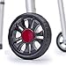 TREADZ: Universal Walker Wheel Kit with Universal FlexFit Skis (Rockin Red)