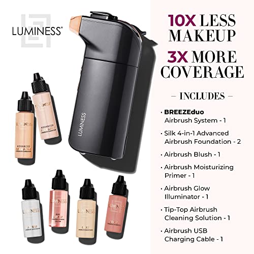 Luminess BREEZE DUO Airbrush Makeup System, Fair Coverage 9Piece Kit