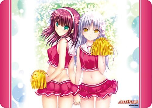Angel Beats Yuri &amp; Tenshi Character Card Game Universal Rubber Playmat Anime