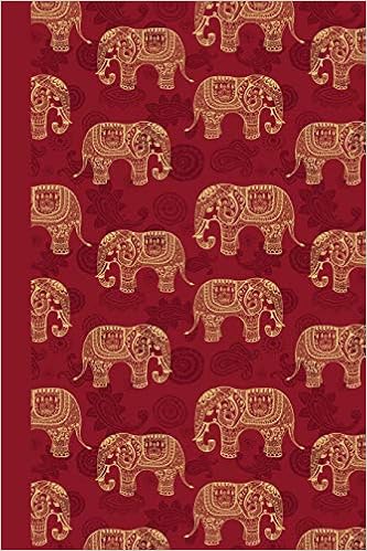 Journal: Elephant Pattern (Red) 6x9 - LINED JOURNAL - Writing journal with blank lined pages (Patterns & Designs Lined Journal Series), by Premise Content Journal: Elephant Pattern (Red) 6x9 - LINED JOURNAL - Writing journal with blank lined pages (Patterns & Designs Lined Journal Series), by Premise Content