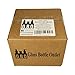 (Pack of 12) 2 oz. Clear Boston Round with Black Glass Dropper